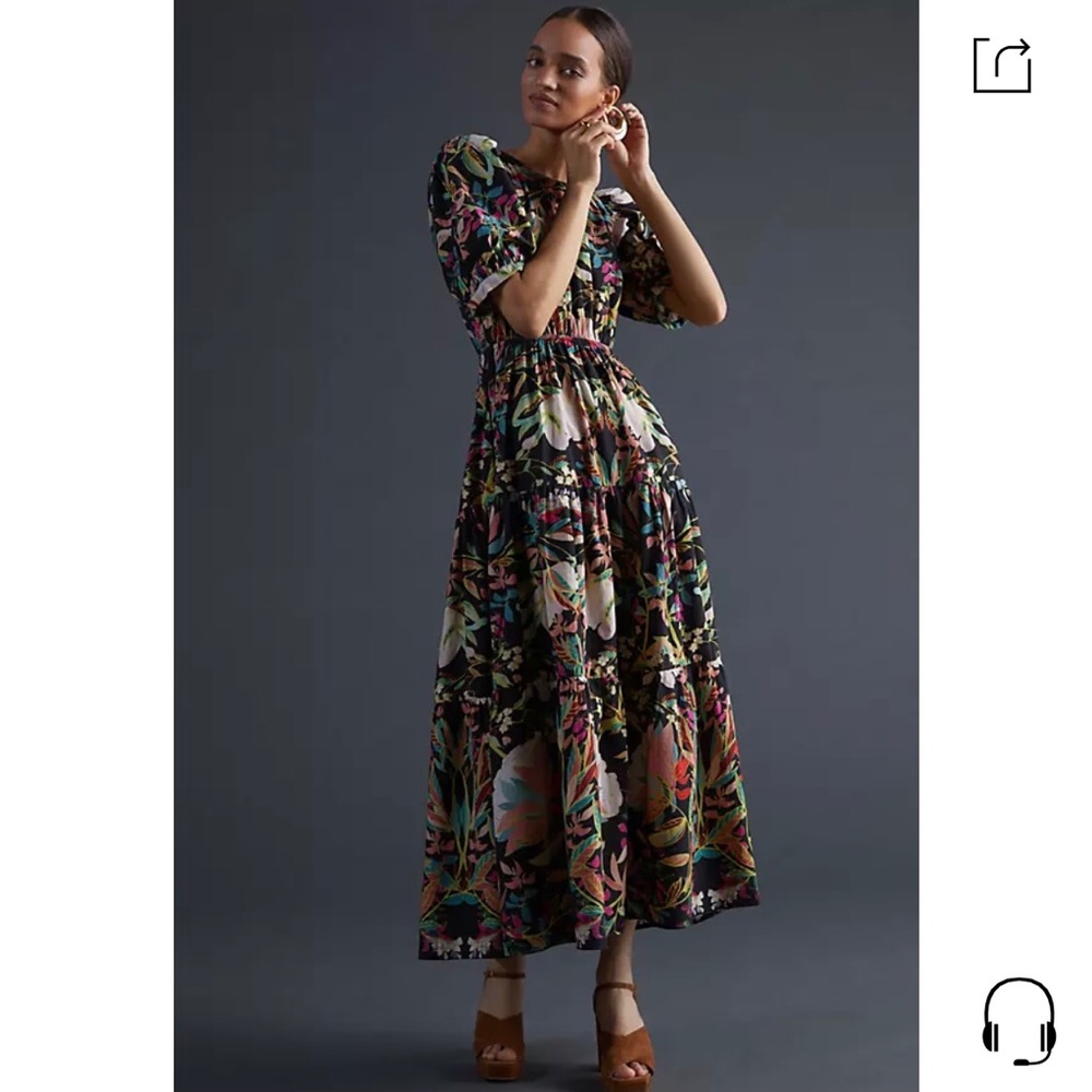Anthropologie Floral Maxi Dress x Conditions Apply